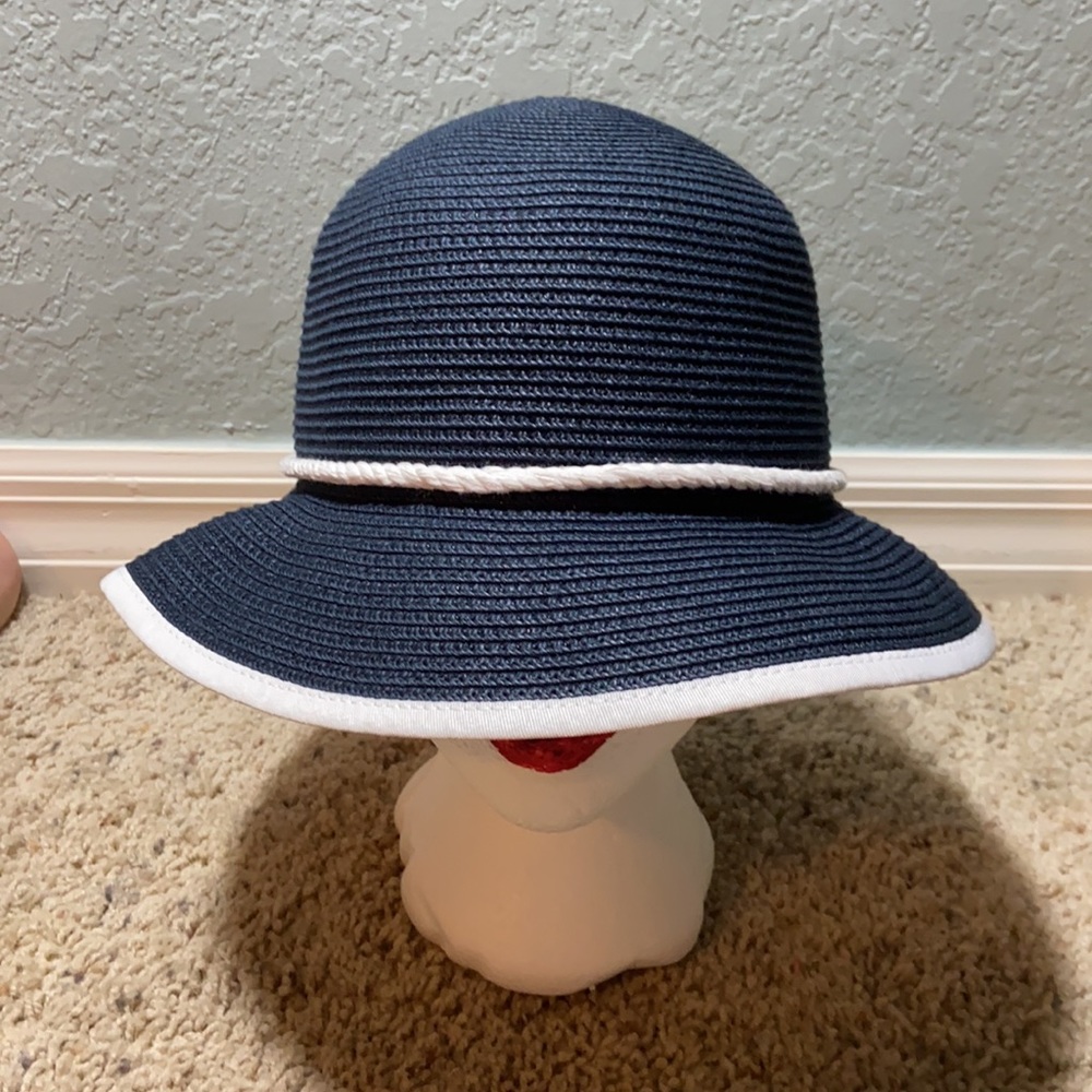 Scala Paper Straw Bucket Hat With Rope Trim - image 4